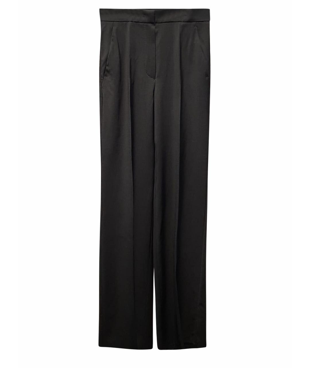 MAX MARA Черные прямые брюки, фото 1