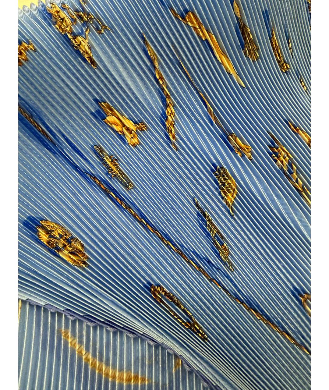 HERMES Мульти шелковый платок, фото 8