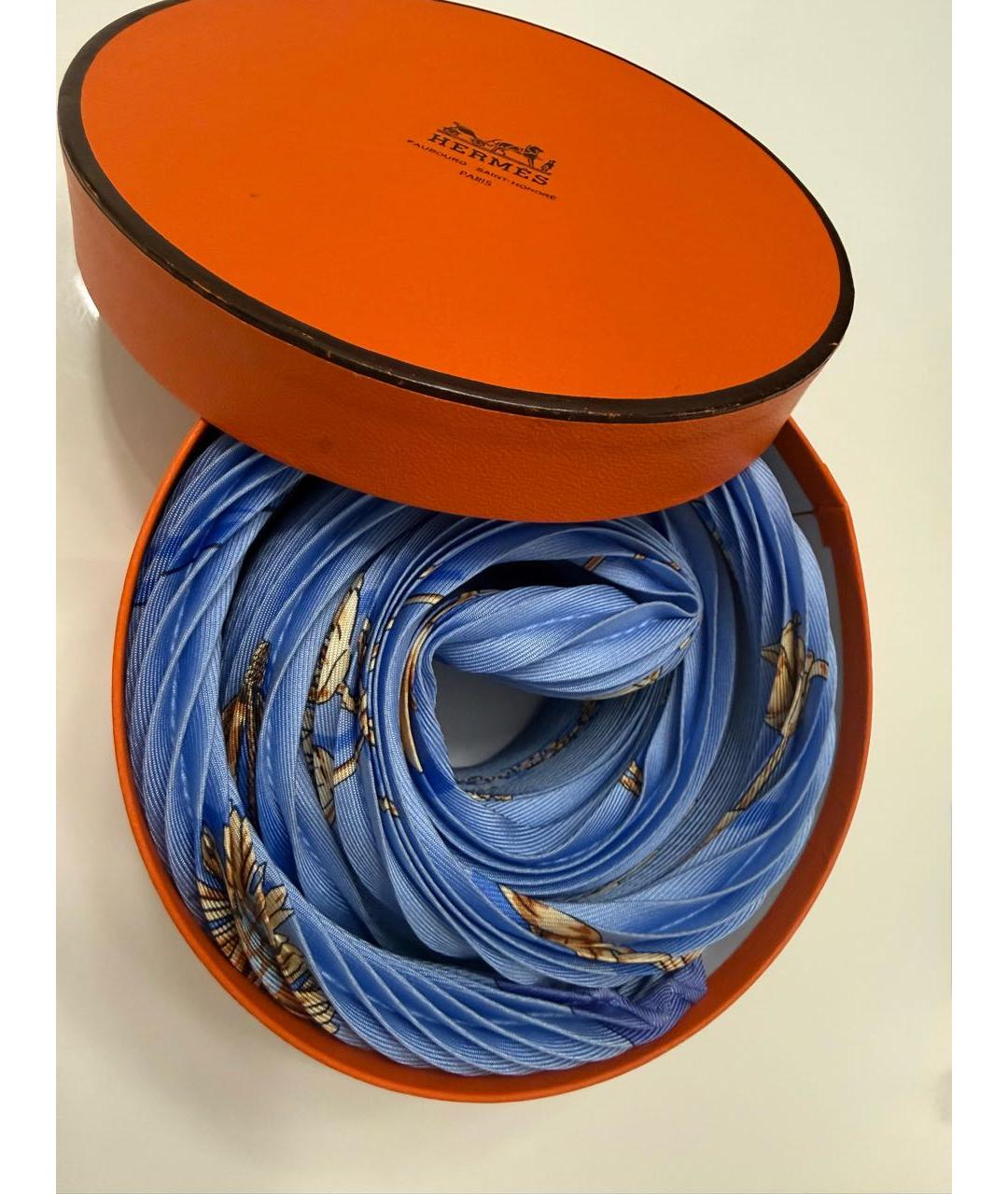 HERMES Мульти шелковый платок, фото 2