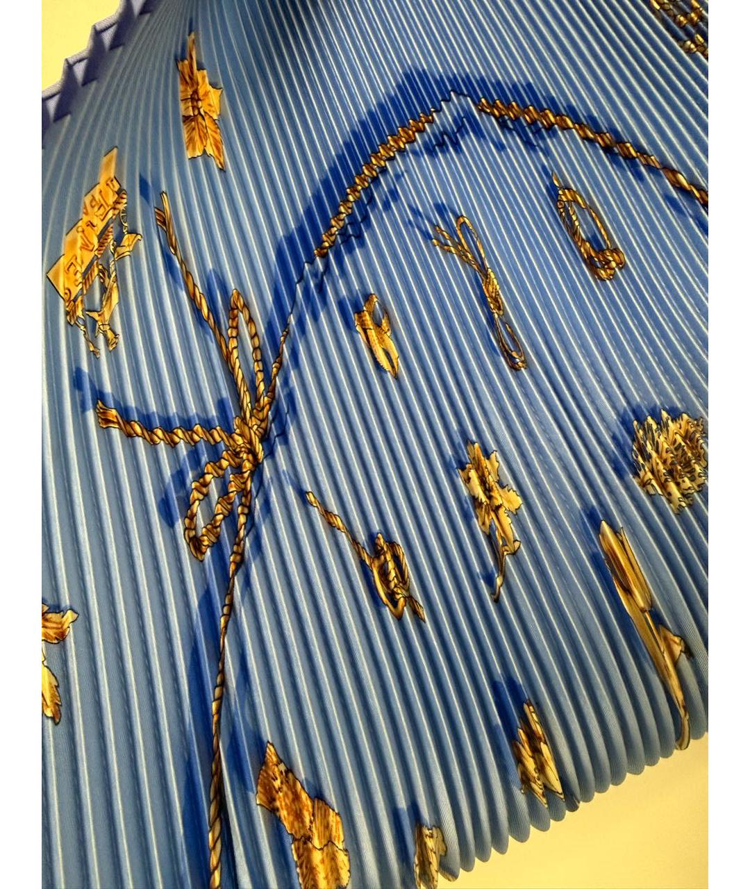 HERMES Мульти шелковый платок, фото 7