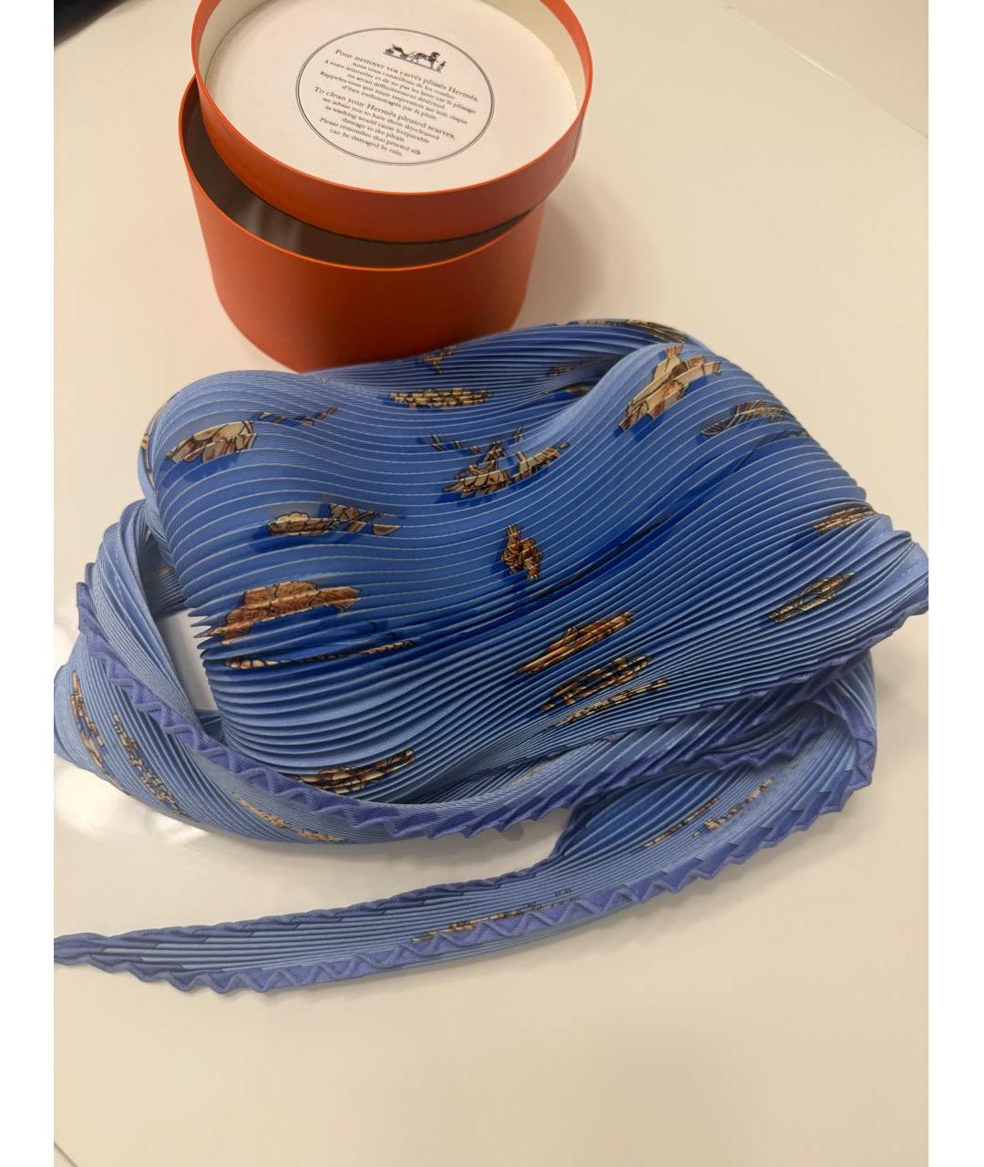 HERMES Мульти шелковый платок, фото 3