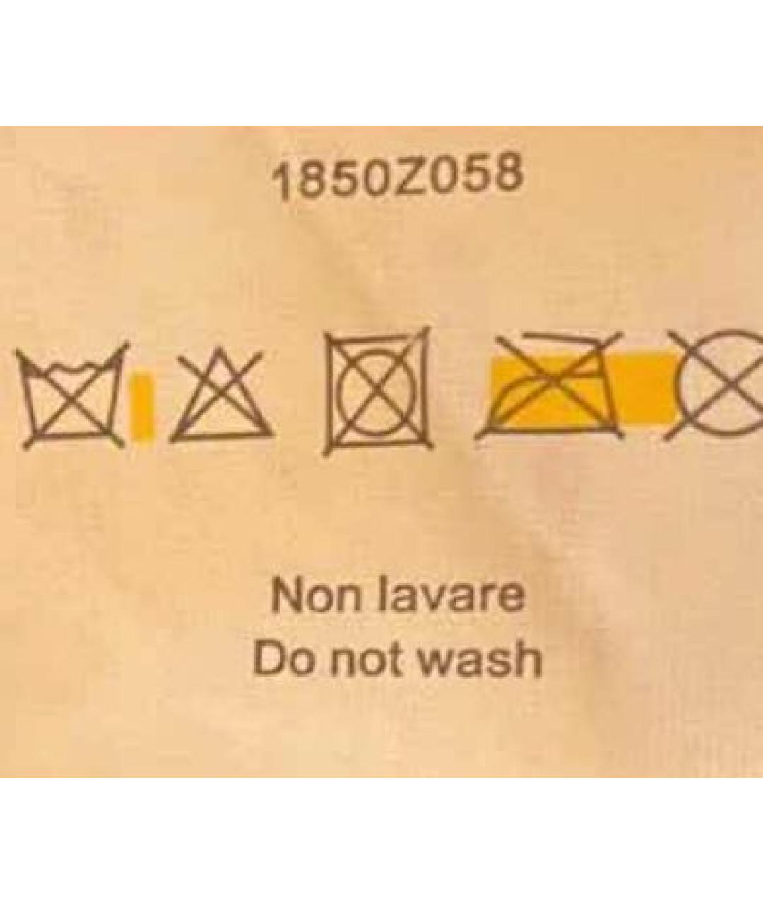 PINKO Серебряная тканевая сумка с короткими ручками, фото 8