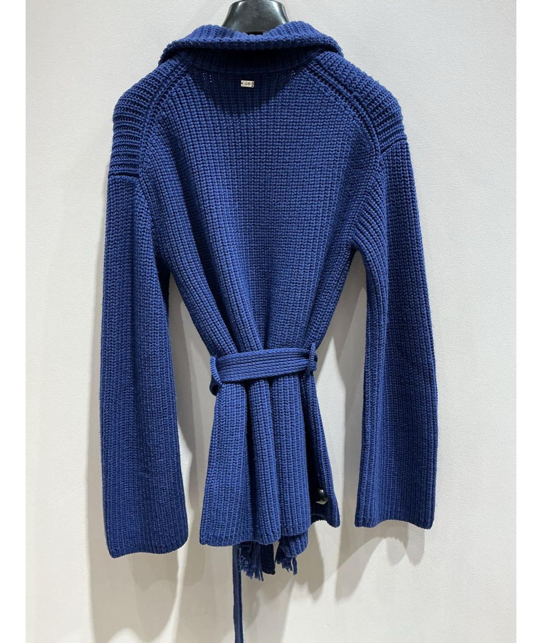 ESCADA Синий шерстяной кардиган, фото 2