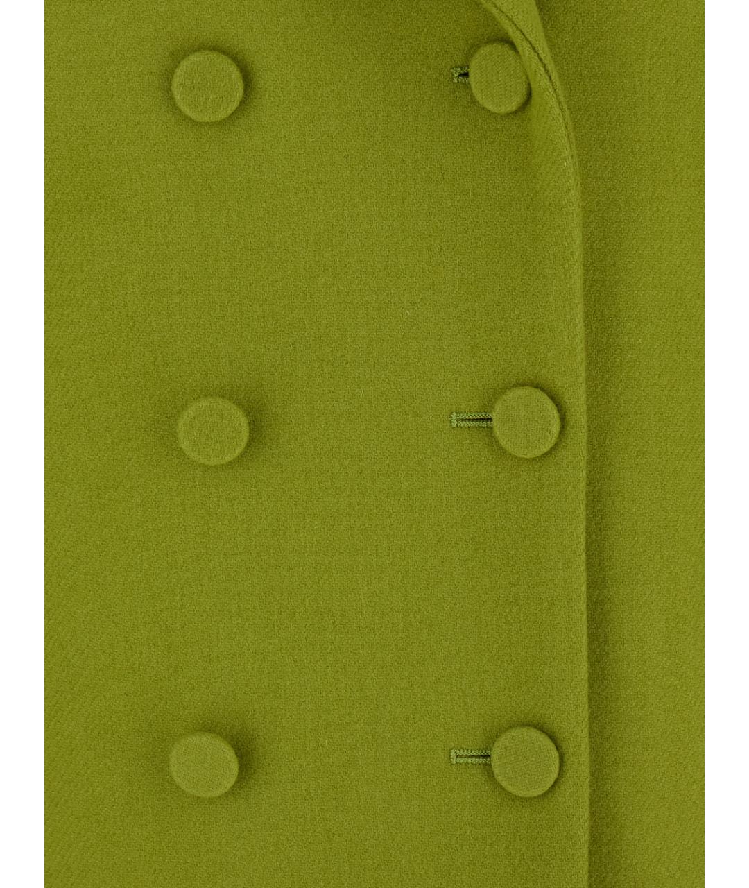 GUCCI Зеленые шерстяное пальто, фото 3