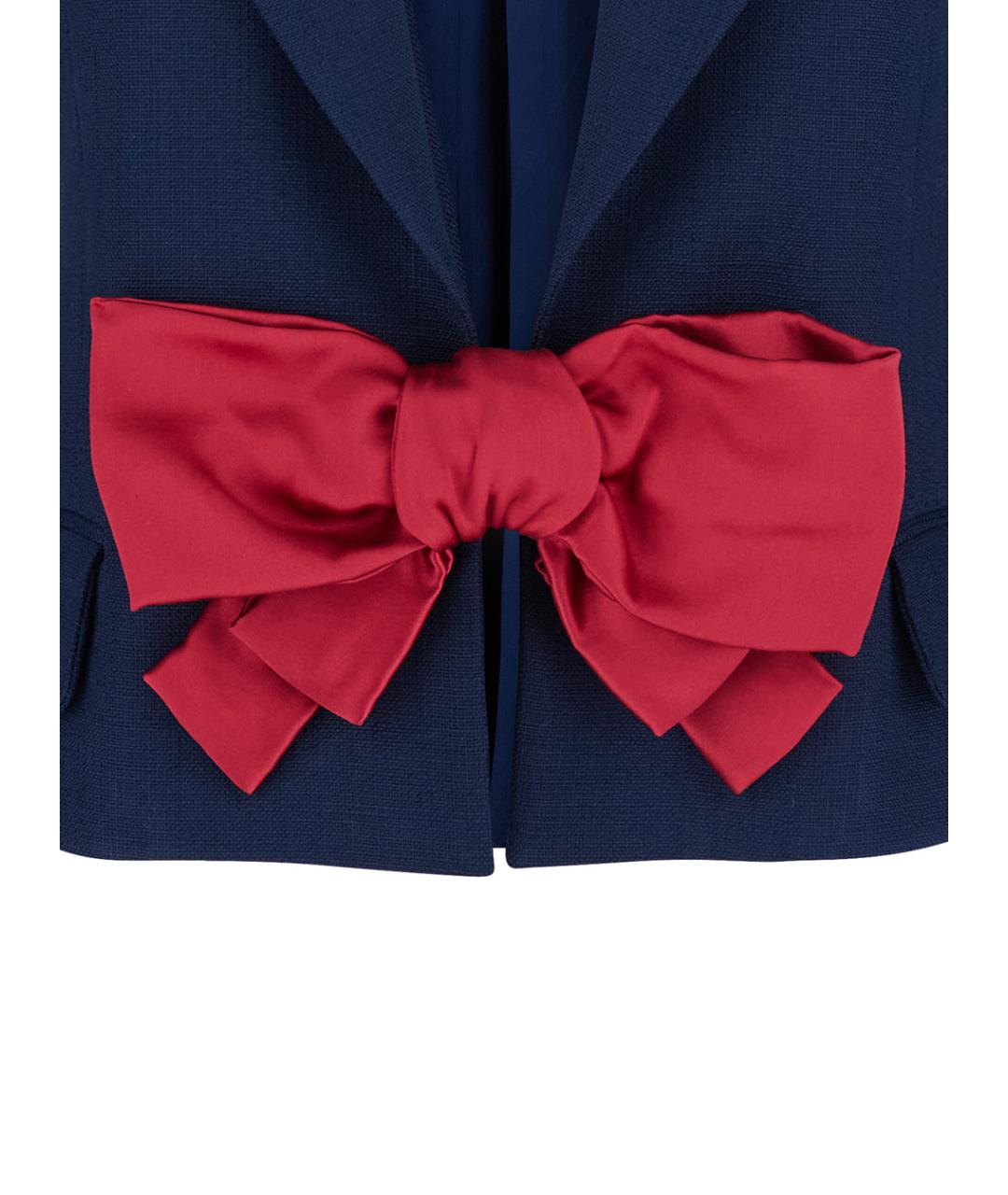 VALENTINO Синий вискозный жакет/пиджак, фото 3