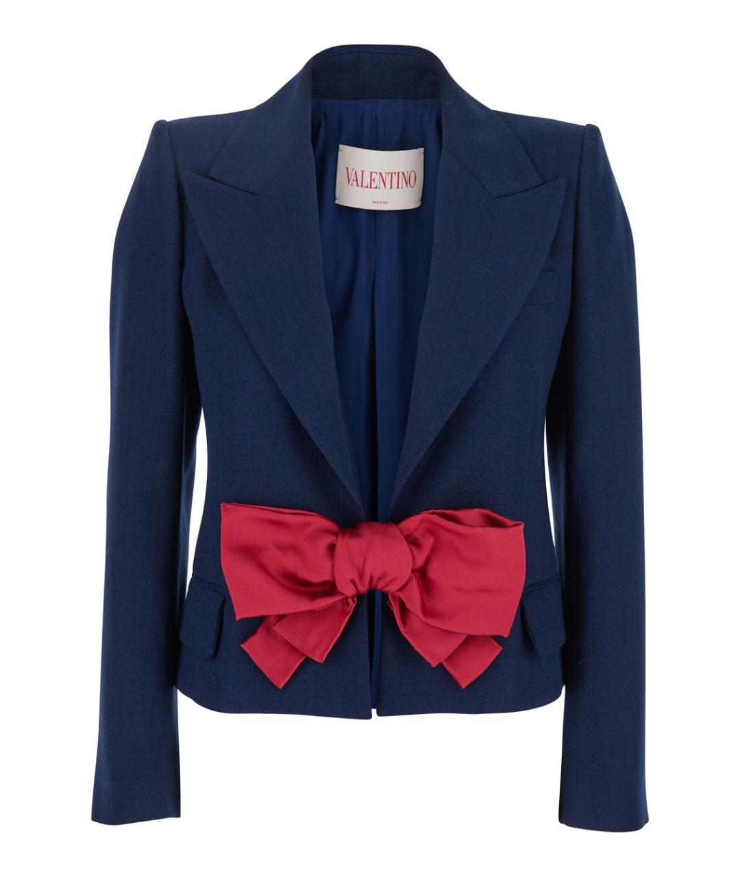 VALENTINO Синий вискозный жакет/пиджак, фото 1