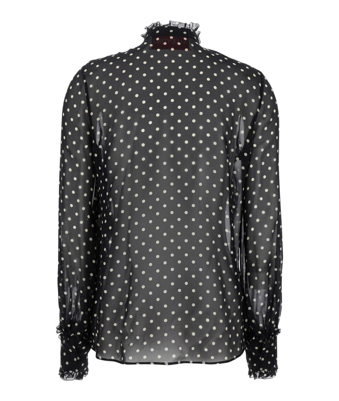 VALENTINO Черная шелковая блузы, фото 2