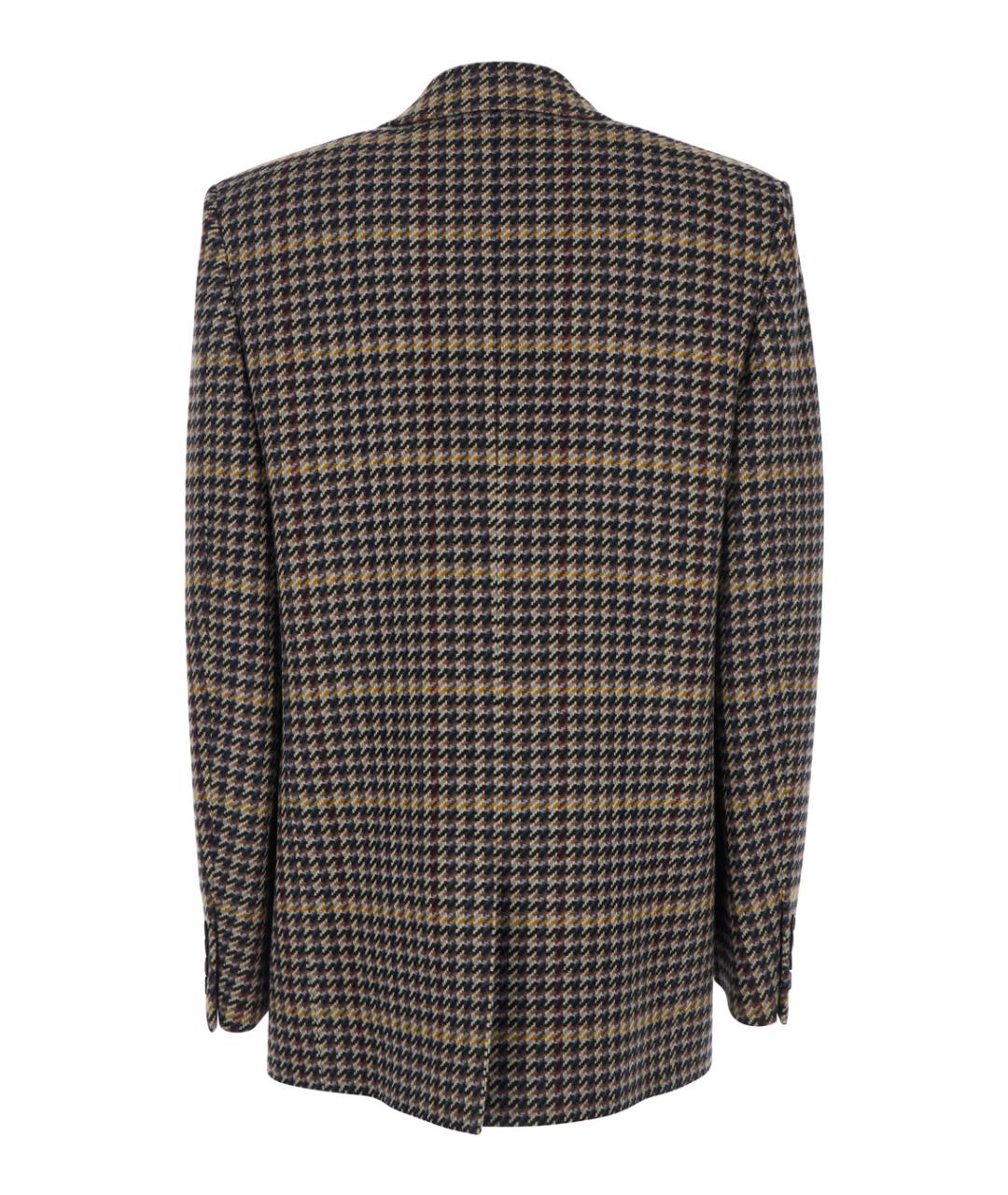 SAINT LAURENT Коричневый шерстяной жакет/пиджак, фото 2