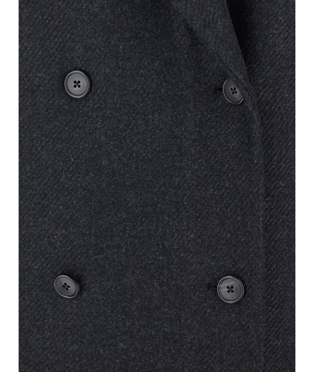 THE ROW Антрацитовое шерстяное пальто, фото 3