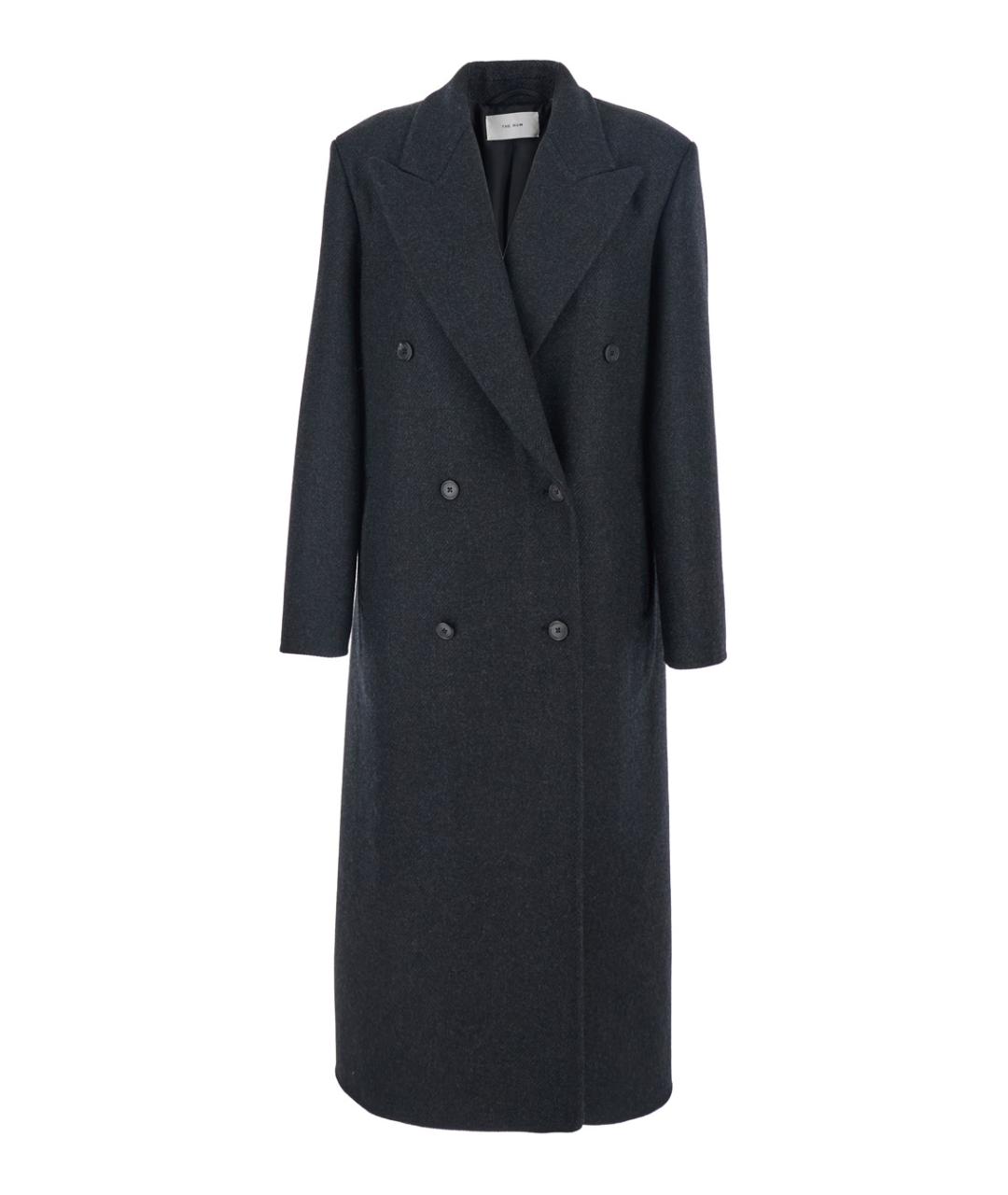 THE ROW Антрацитовое шерстяное пальто, фото 1