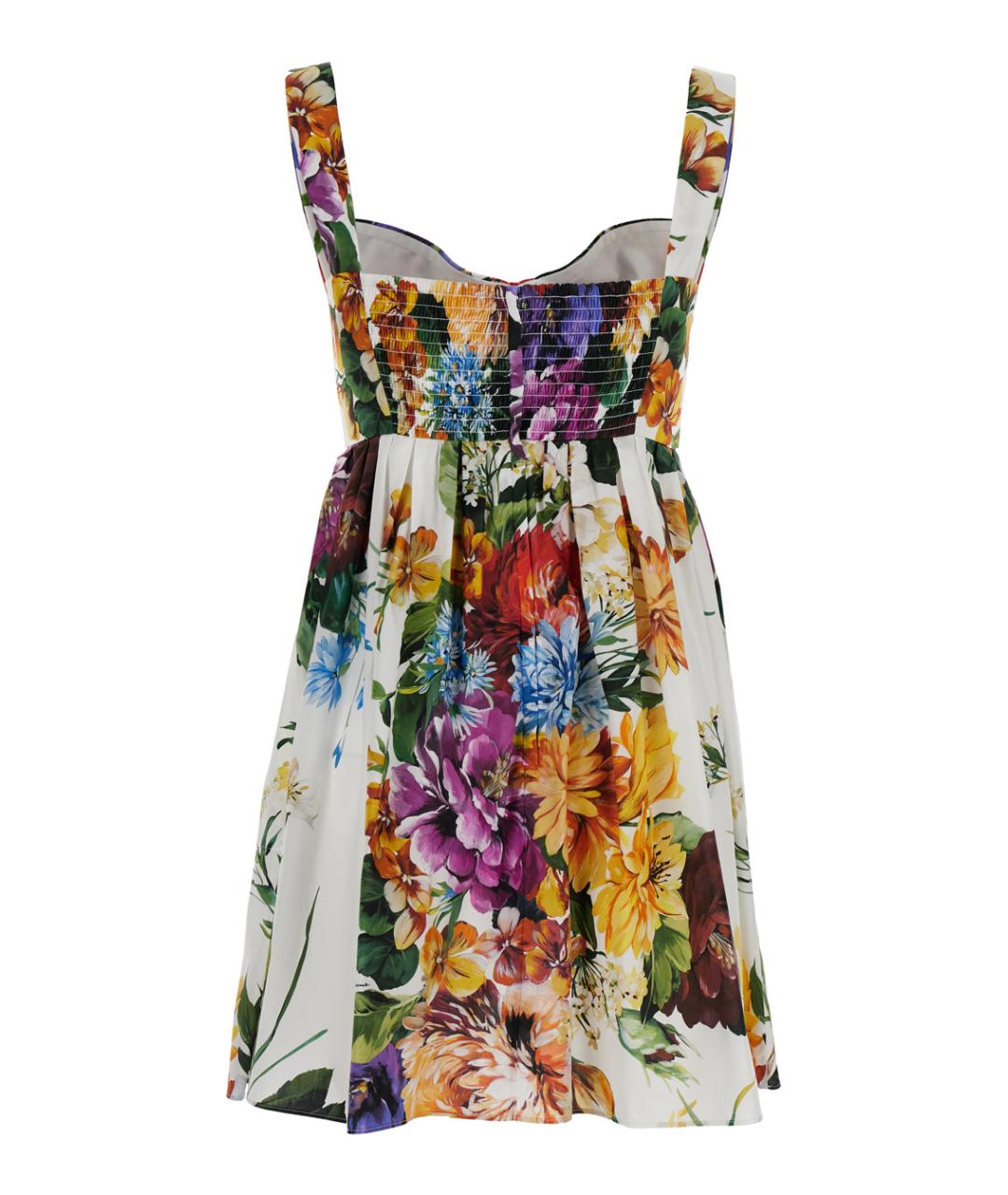 DOLCE&GABBANA Мульти хлопковое повседневное платье, фото 2