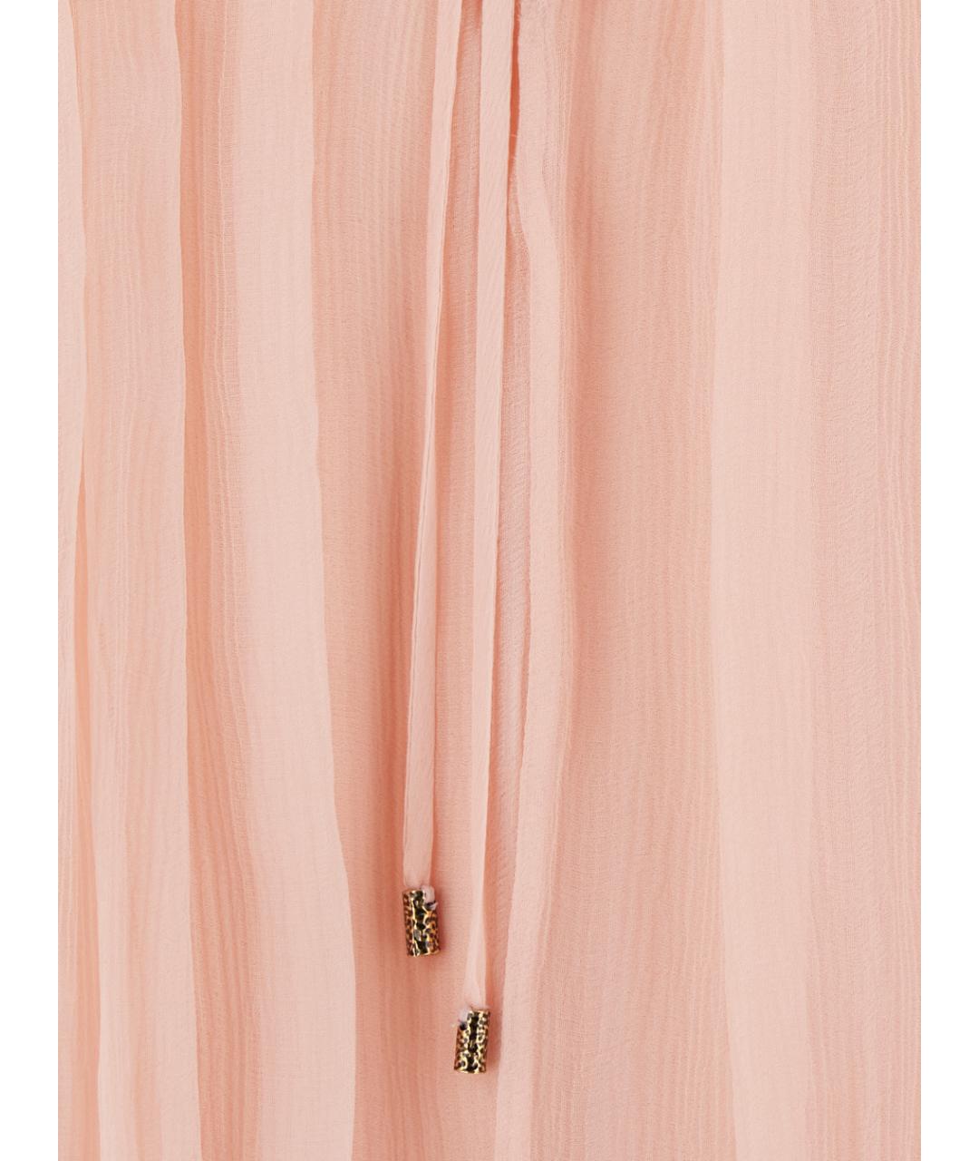 CHLOE Розовое шелковое повседневное платье, фото 3