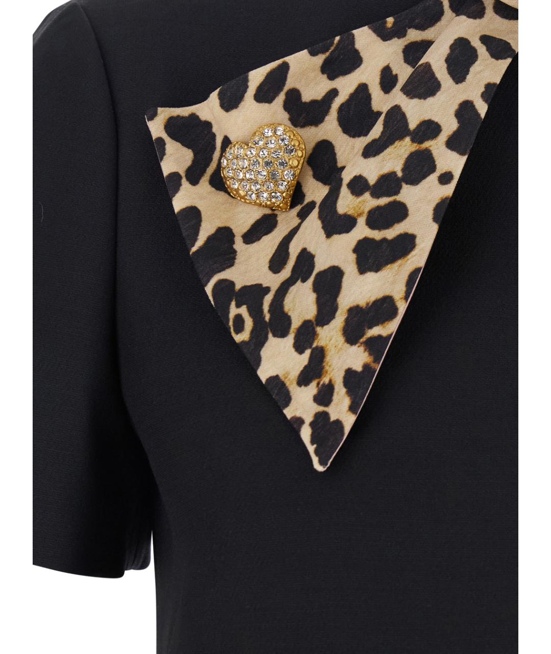 VALENTINO Черное шерстяное повседневное платье, фото 3