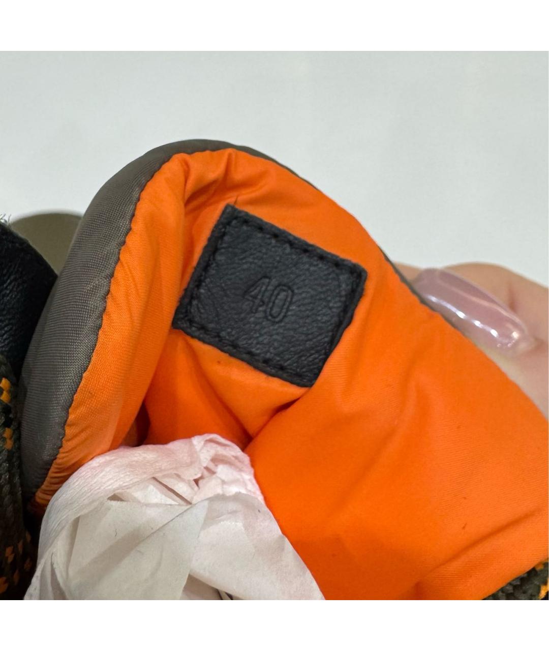 HERMES Хаки синтетические ботинки, фото 5