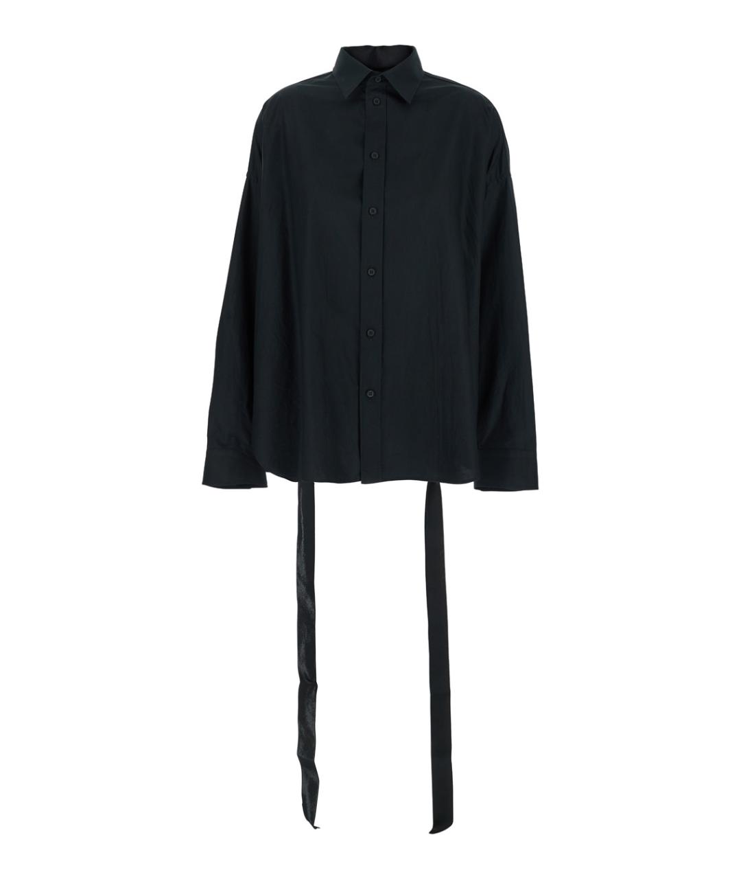 BALENCIAGA Черная хлопковая рубашка, фото 1