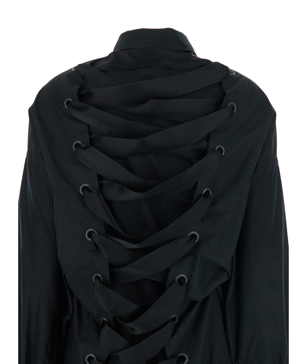 BALENCIAGA Черная хлопковая рубашка, фото 3