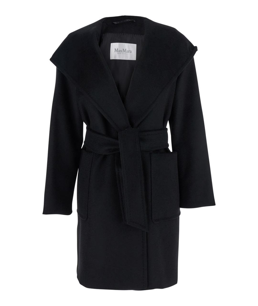 MAX MARA Черное шерстяное пальто, фото 1