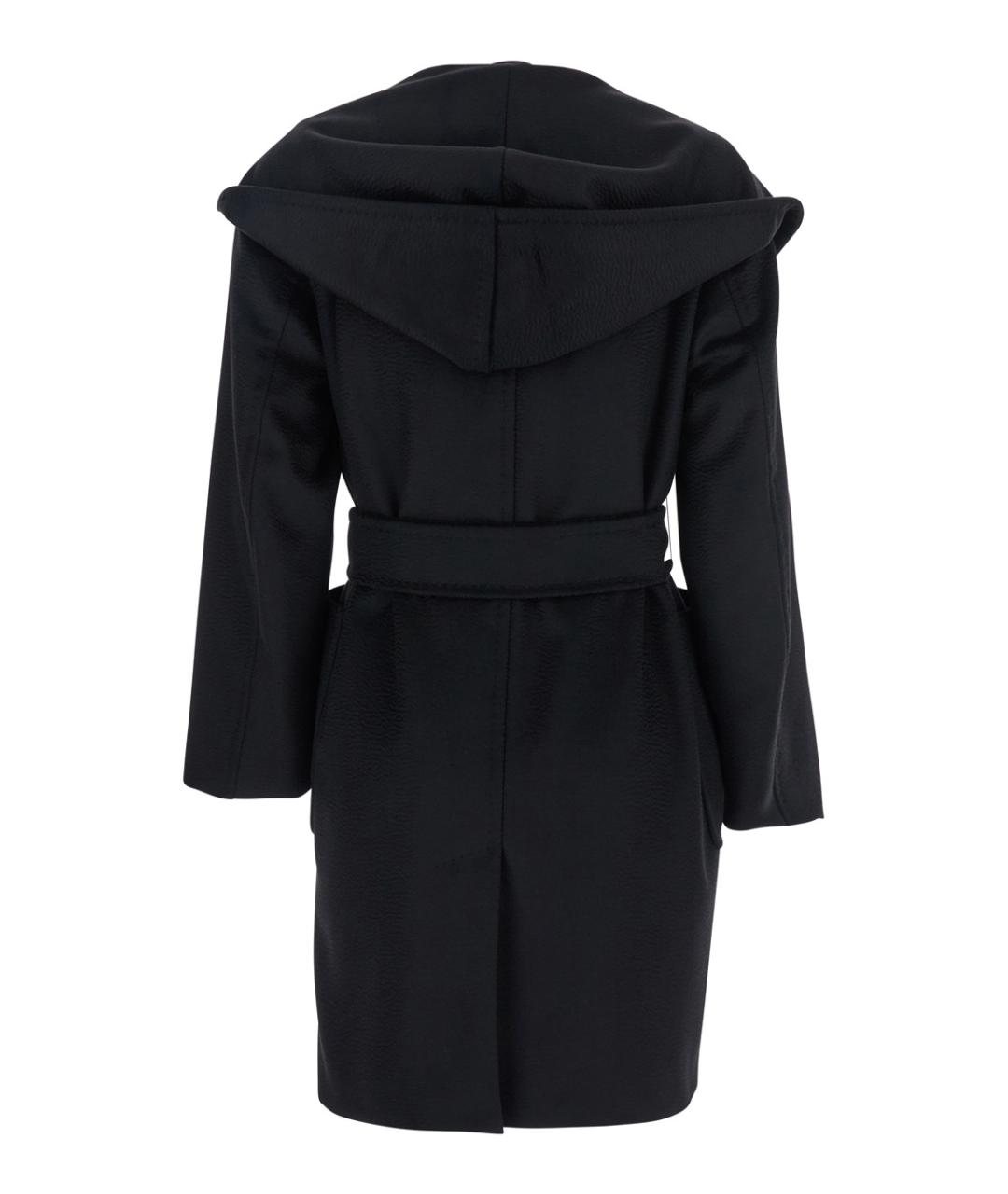 MAX MARA Черное шерстяное пальто, фото 2