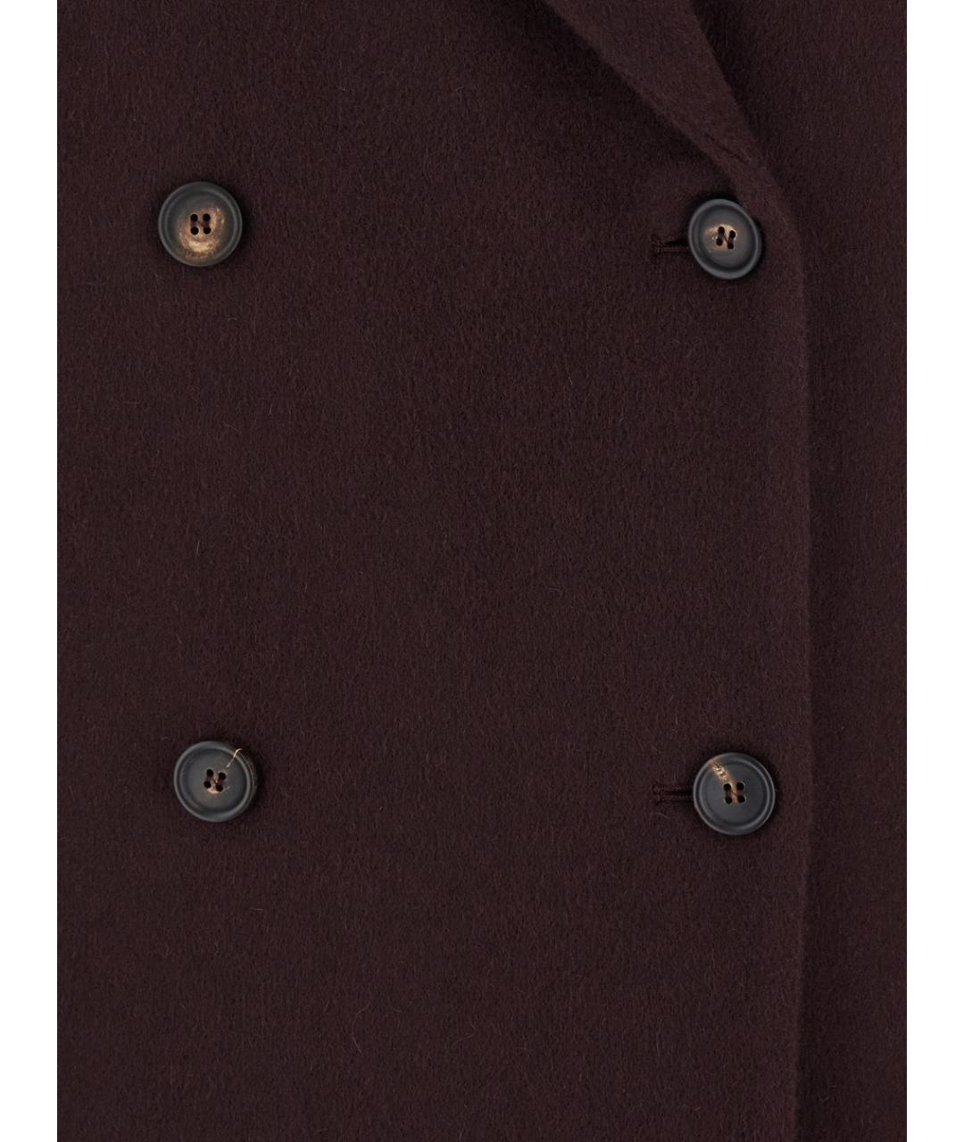 BRUNELLO CUCINELLI Бордовое кашемировое пальто, фото 3