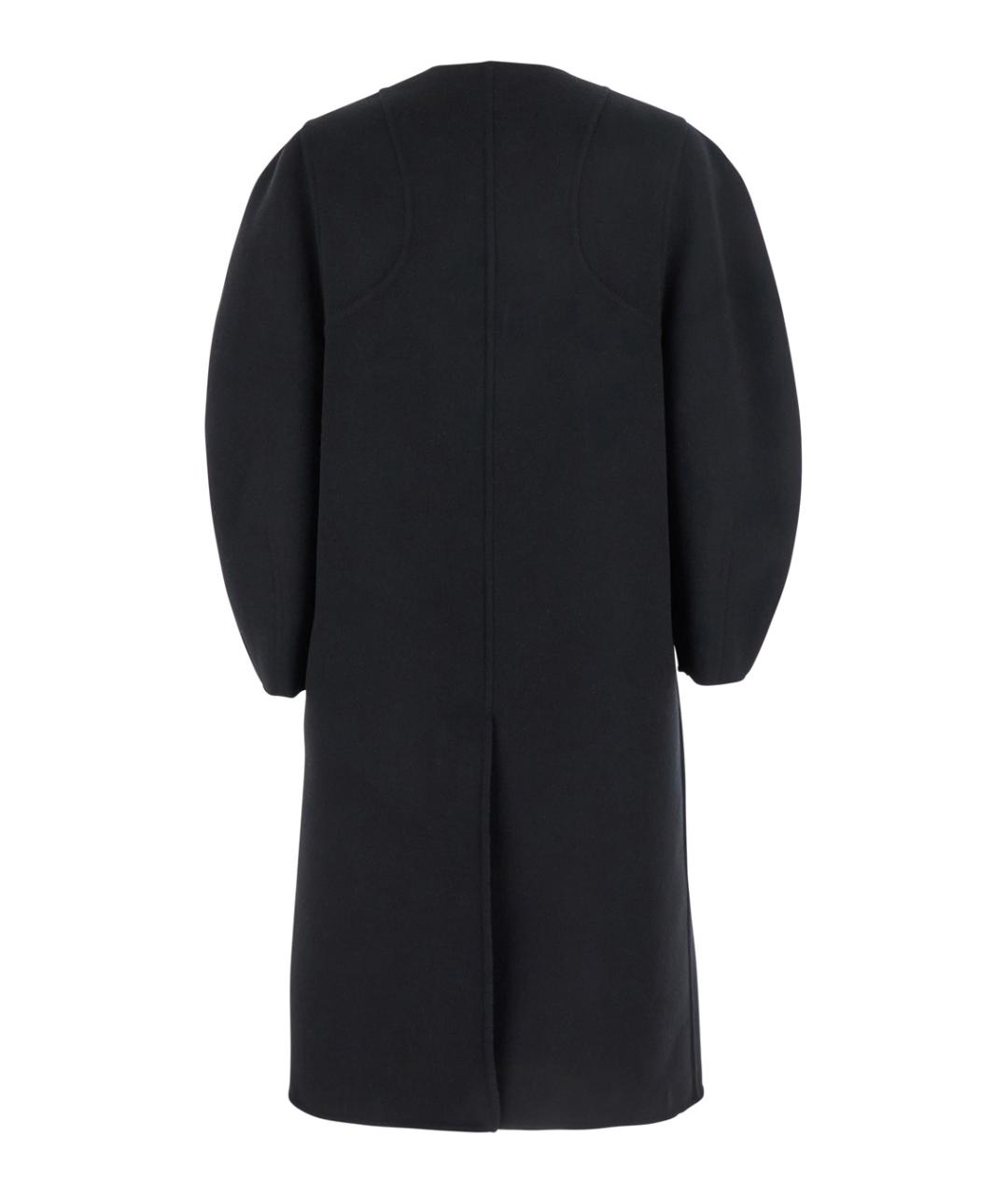 FENDI Черное шерстяное пальто, фото 2