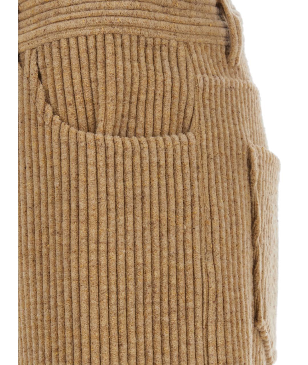 THE ROW Бежевые хлопковые прямые джинсы, фото 3