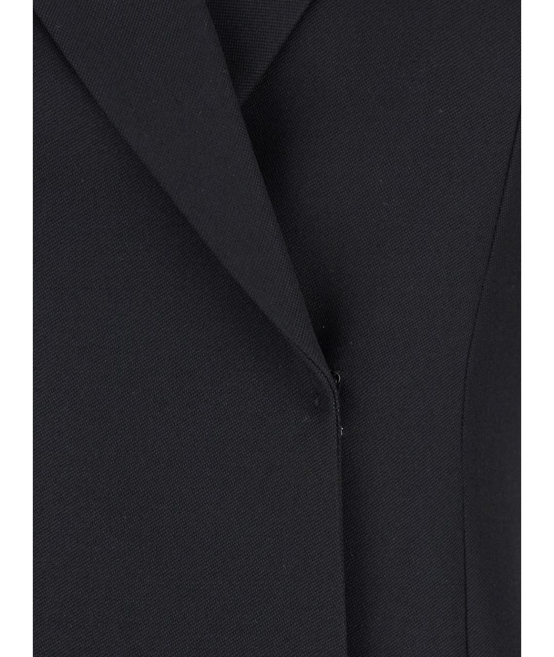 FENDI Черное шерстяное пальто, фото 3