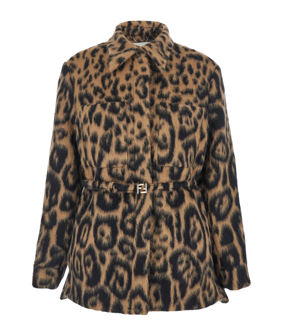 FENDI Мульти шерстяное пальто, фото 1