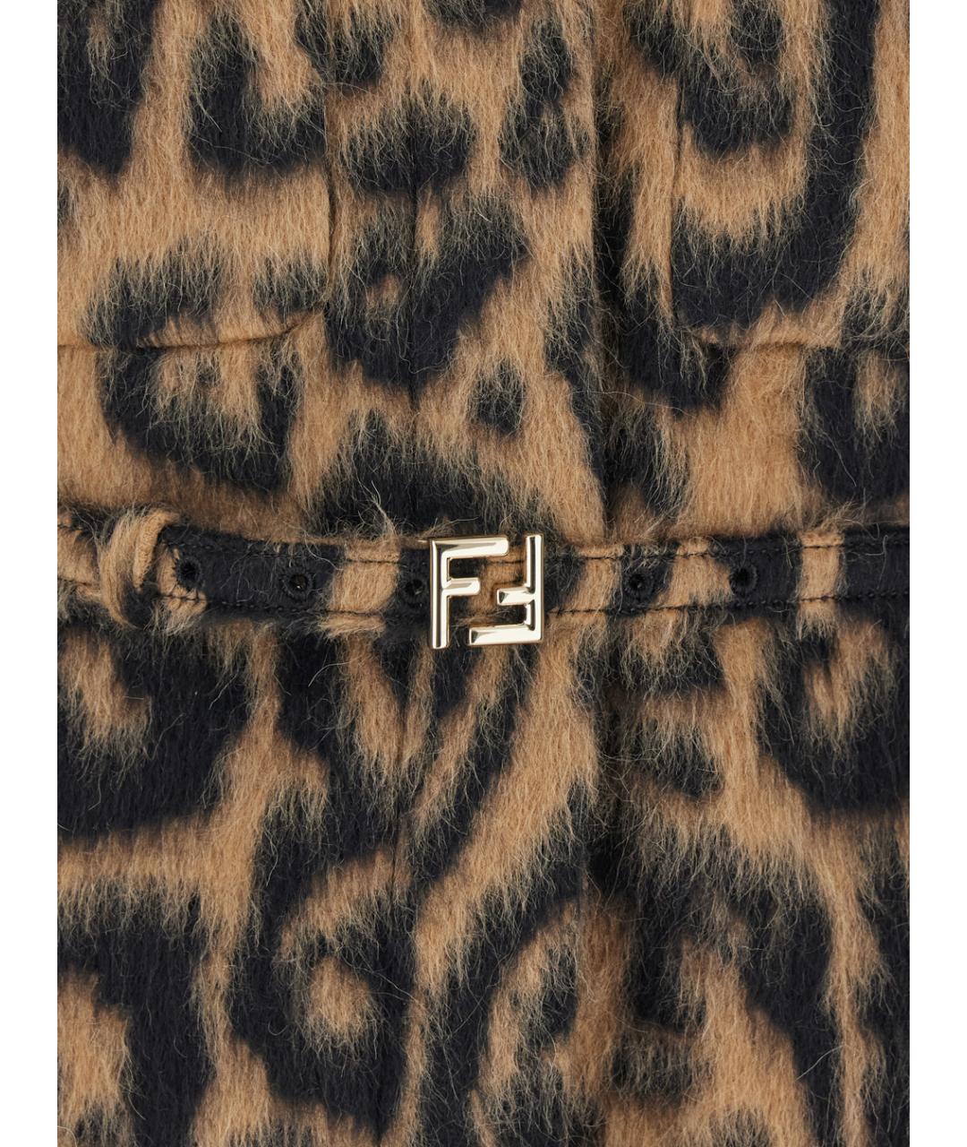 FENDI Мульти шерстяное пальто, фото 3