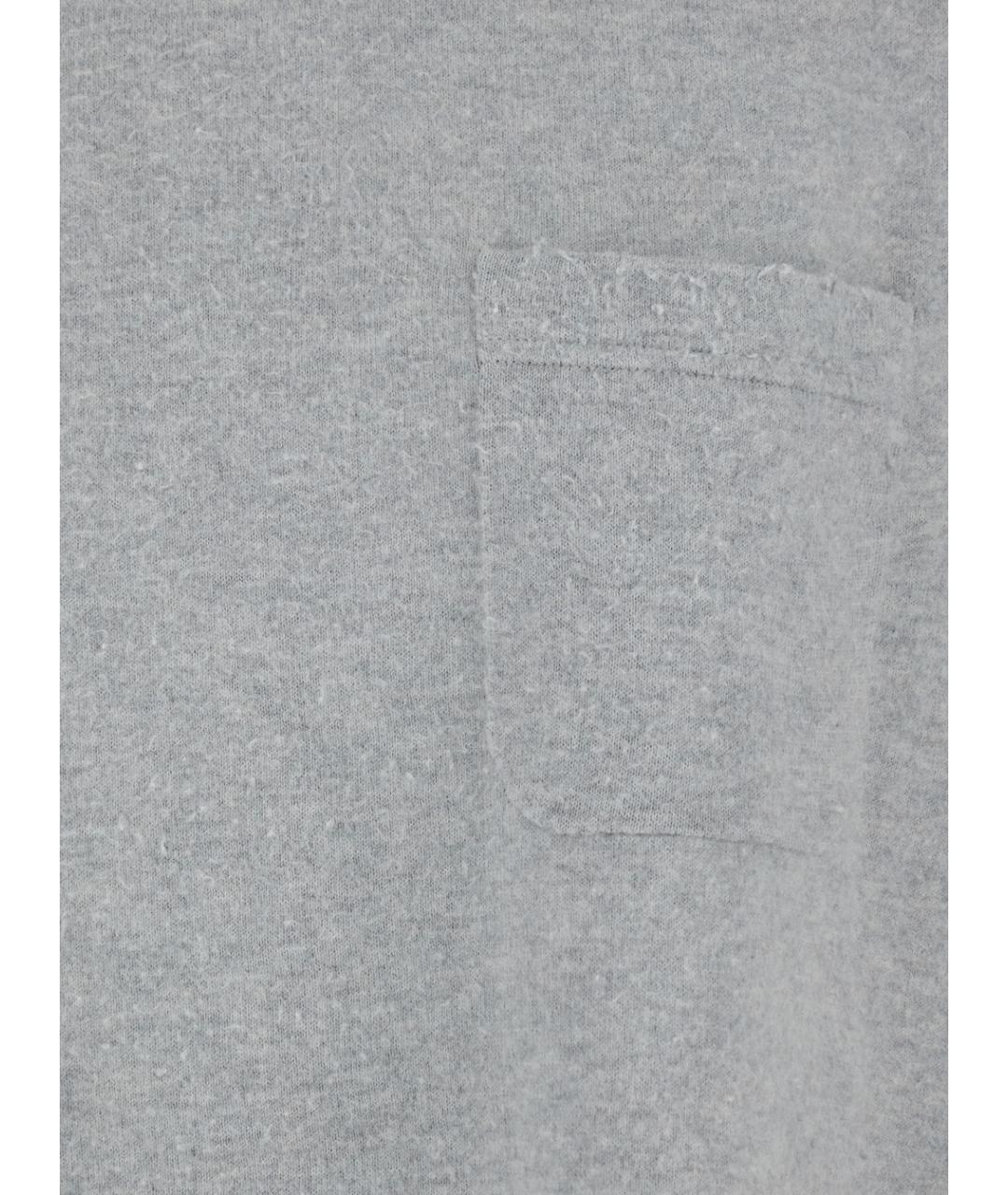 THE ROW Серая хлопковая футболка, фото 3