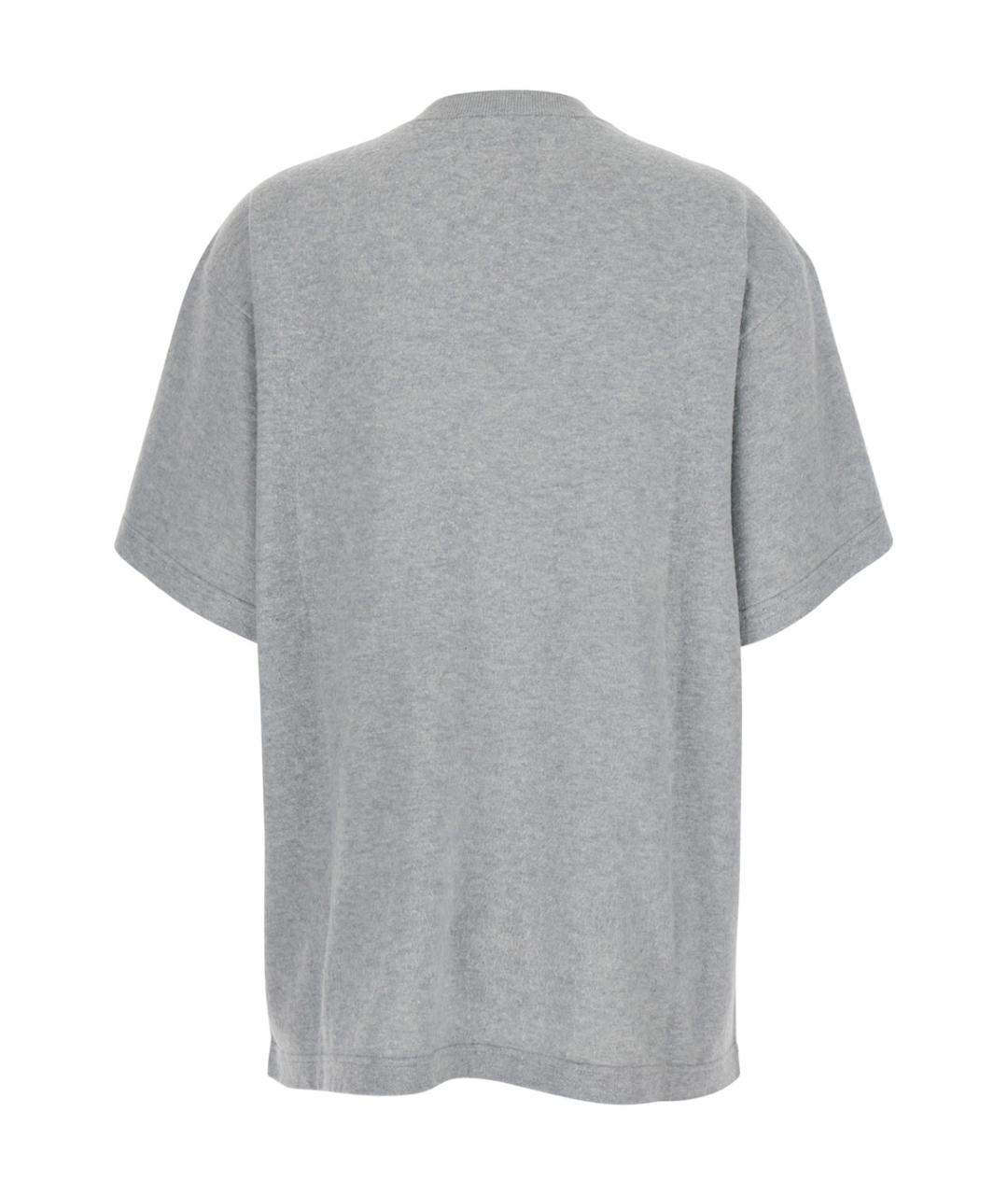 THE ROW Серая хлопковая футболка, фото 2