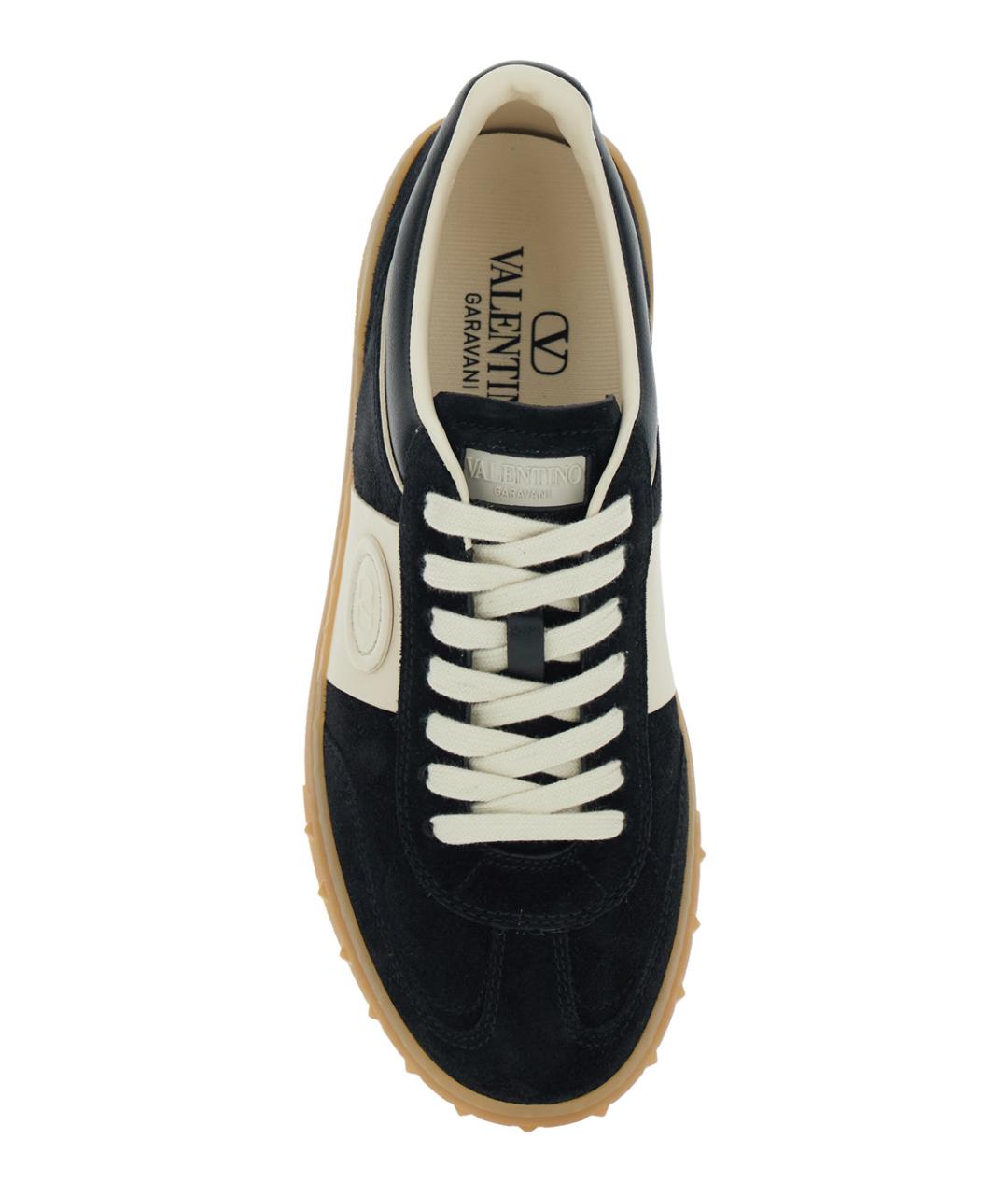 VALENTINO Черные замшевые кеды, фото 4