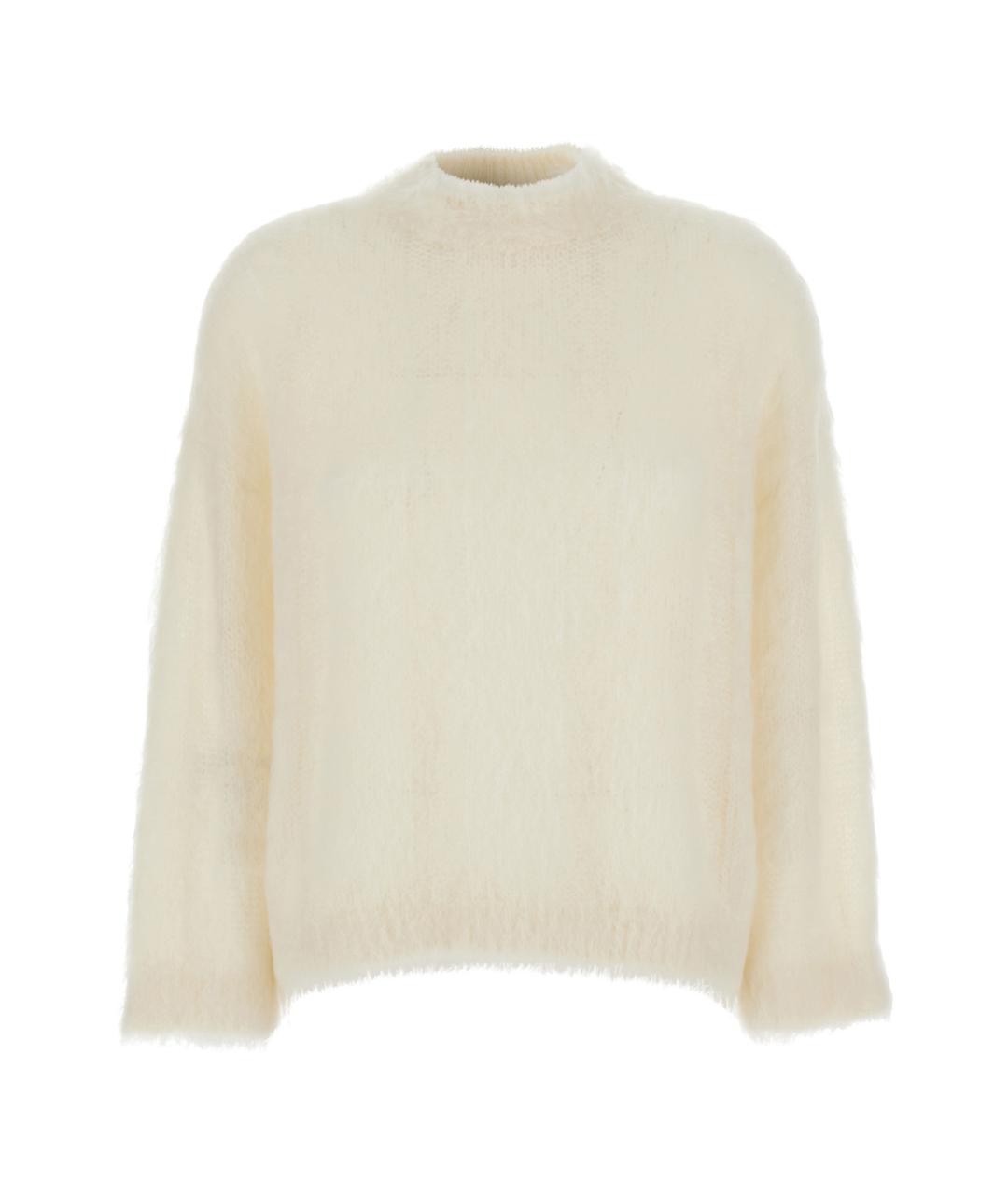 BRUNELLO CUCINELLI Белый кашемировый джемпер / свитер, фото 1