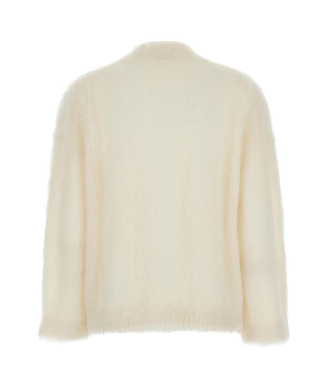 BRUNELLO CUCINELLI Белый кашемировый джемпер / свитер, фото 2