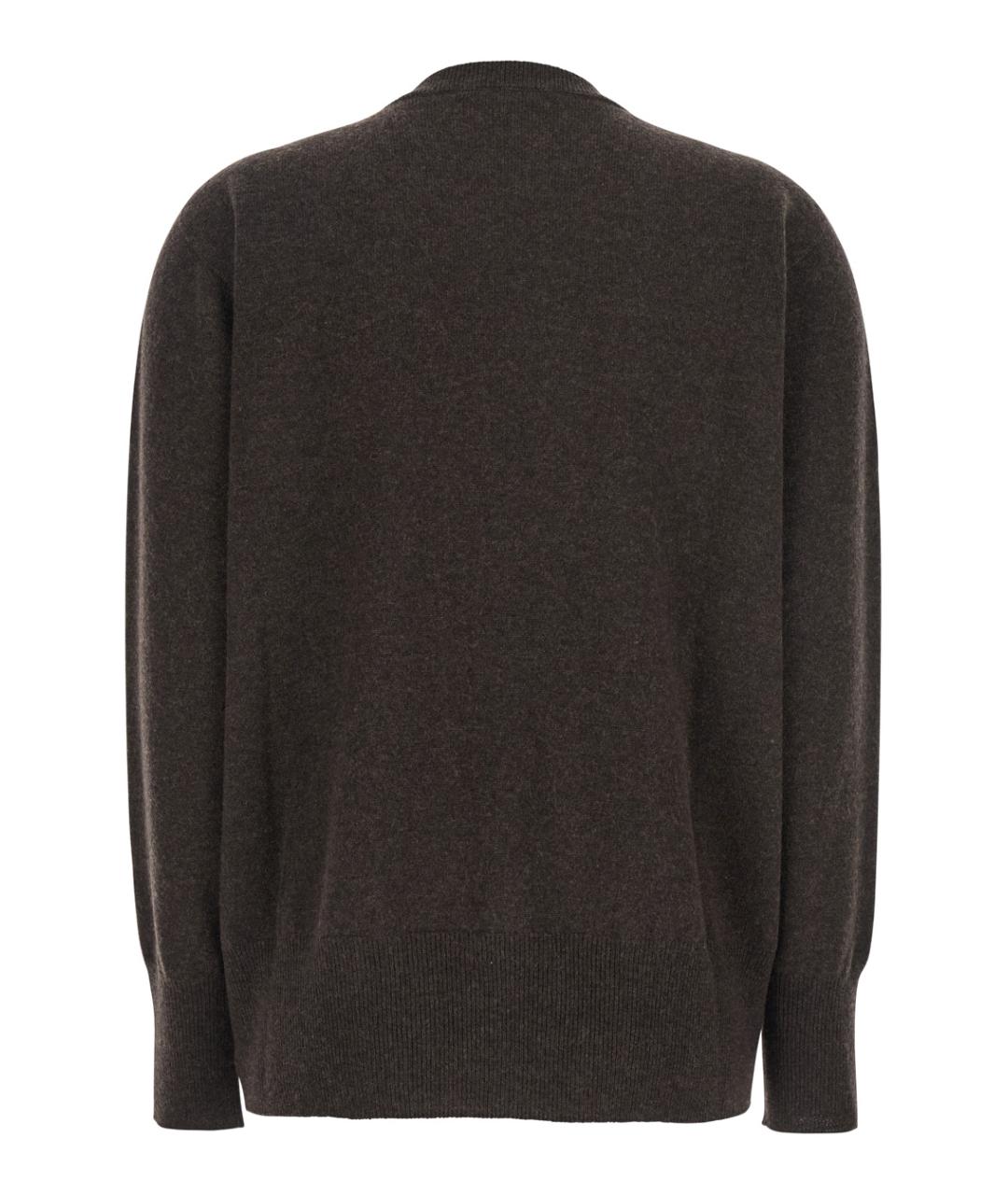 THE ROW Коричневый кашемировый джемпер / свитер, фото 2