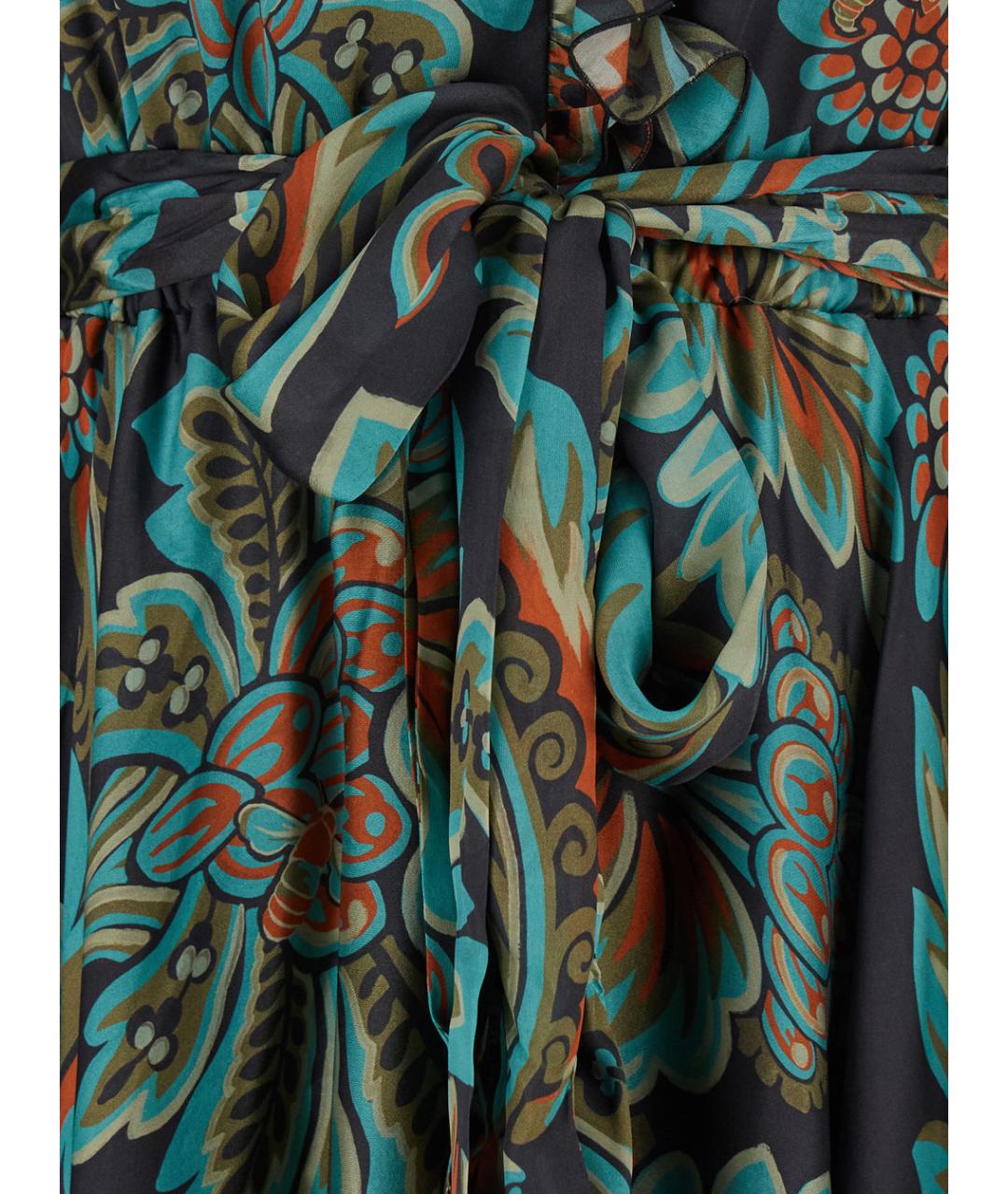 ETRO Мульти шелковое повседневное платье, фото 3