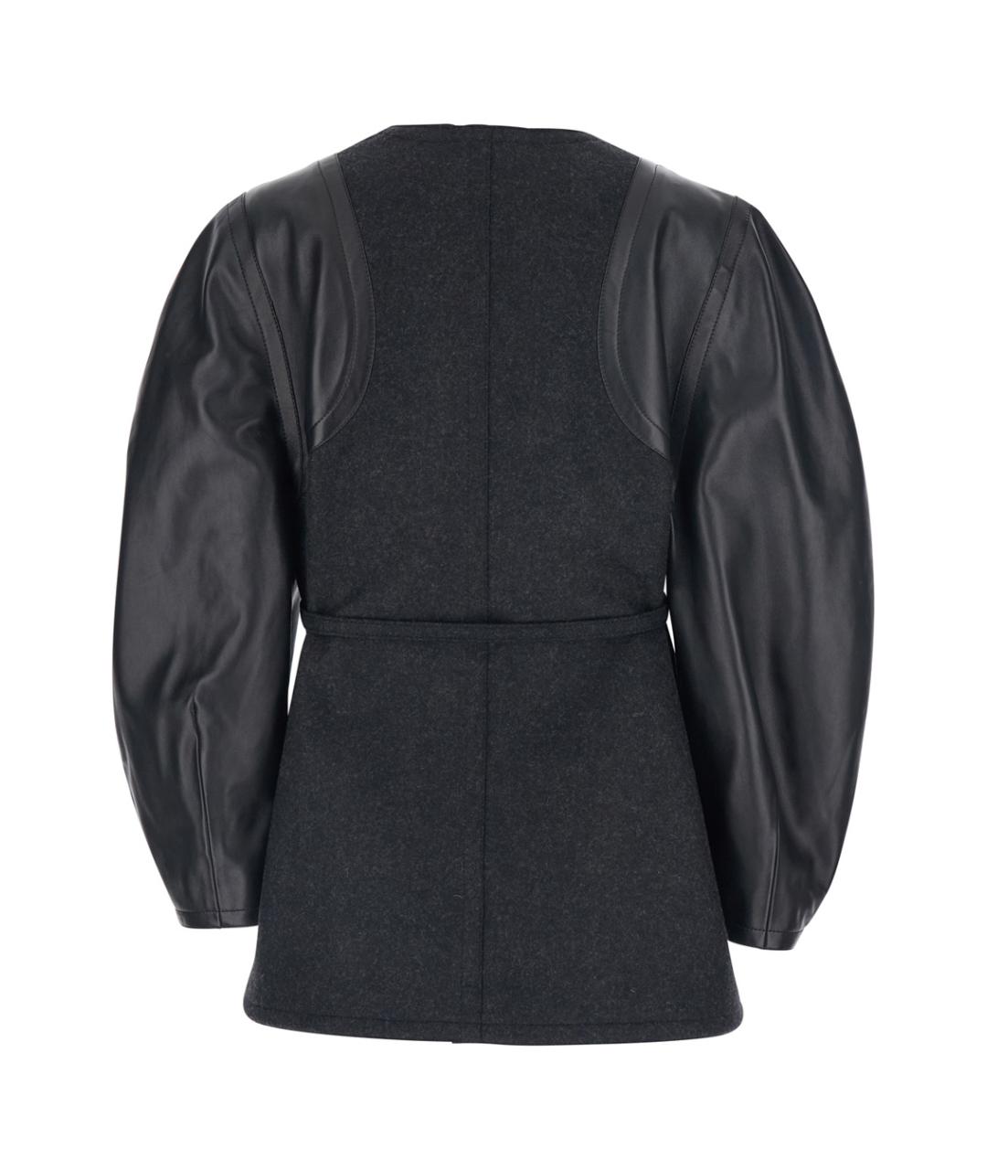 FENDI Антрацитовая шерстяная куртка, фото 2