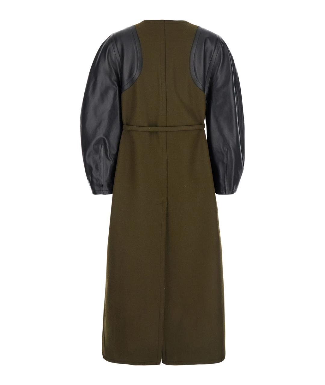 FENDI Зеленые вискозное пальто, фото 2