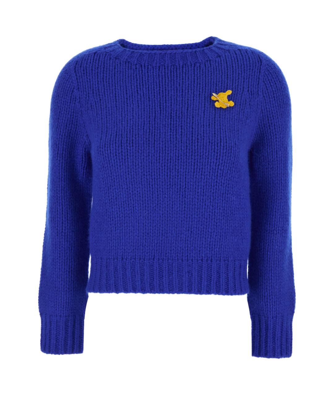 CELINE Синий кашемировый джемпер / свитер, фото 1