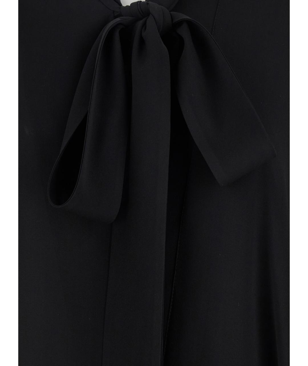 BALENCIAGA Черная шелковая блузы, фото 3