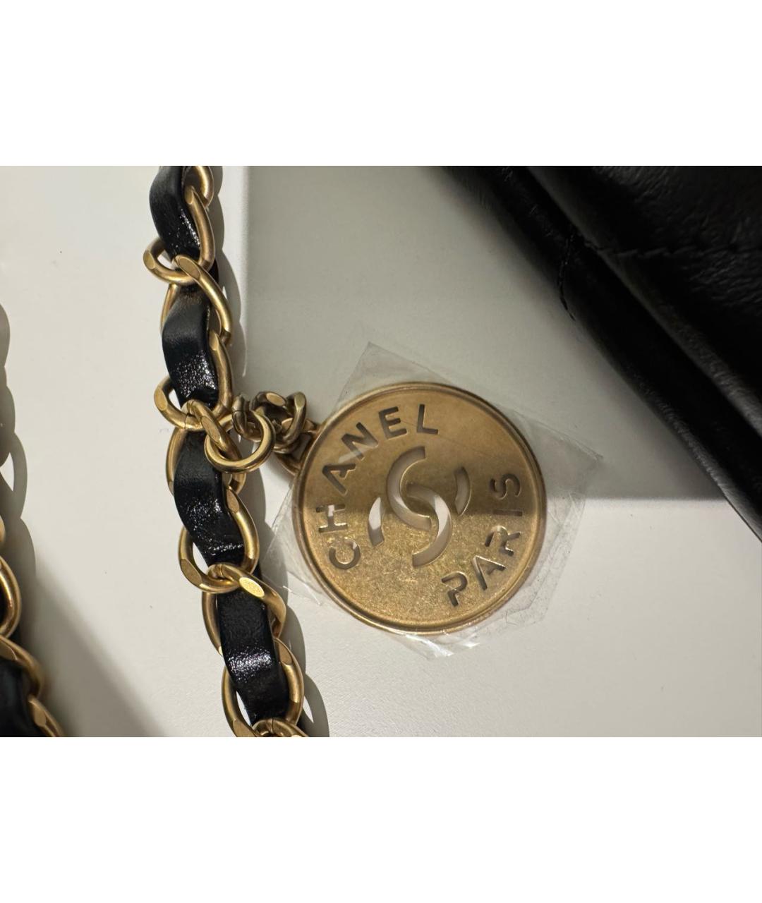 CHANEL Черная кожаная сумка тоут, фото 3