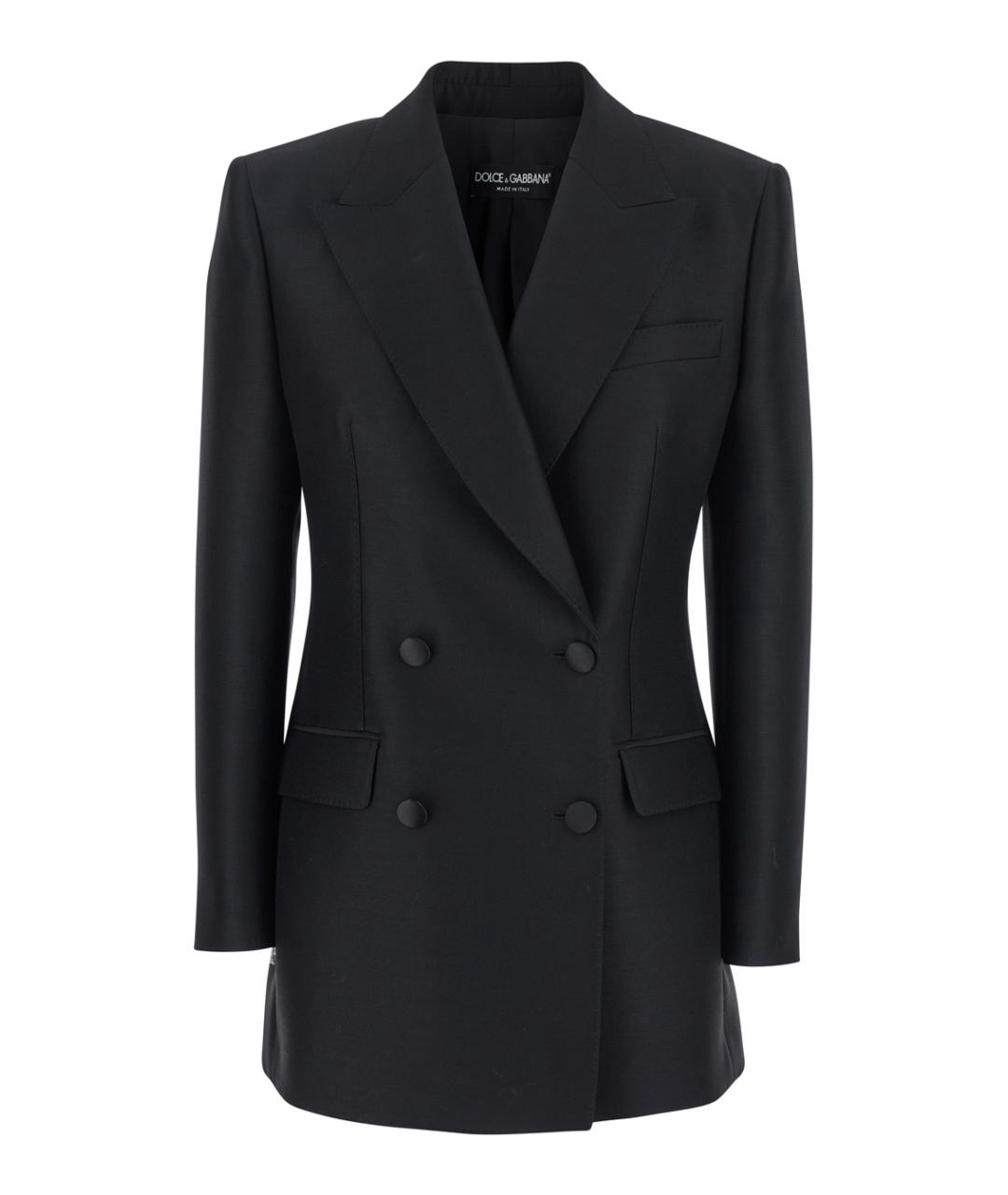 DOLCE&GABBANA Черный шерстяной жакет/пиджак, фото 1