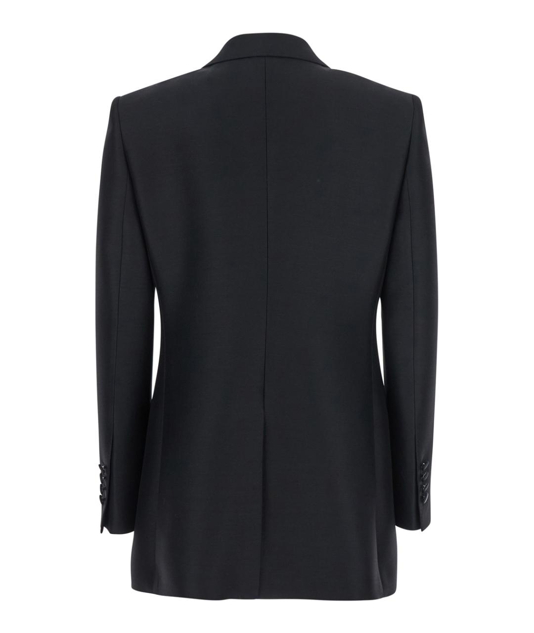 DOLCE&GABBANA Черный шерстяной жакет/пиджак, фото 2