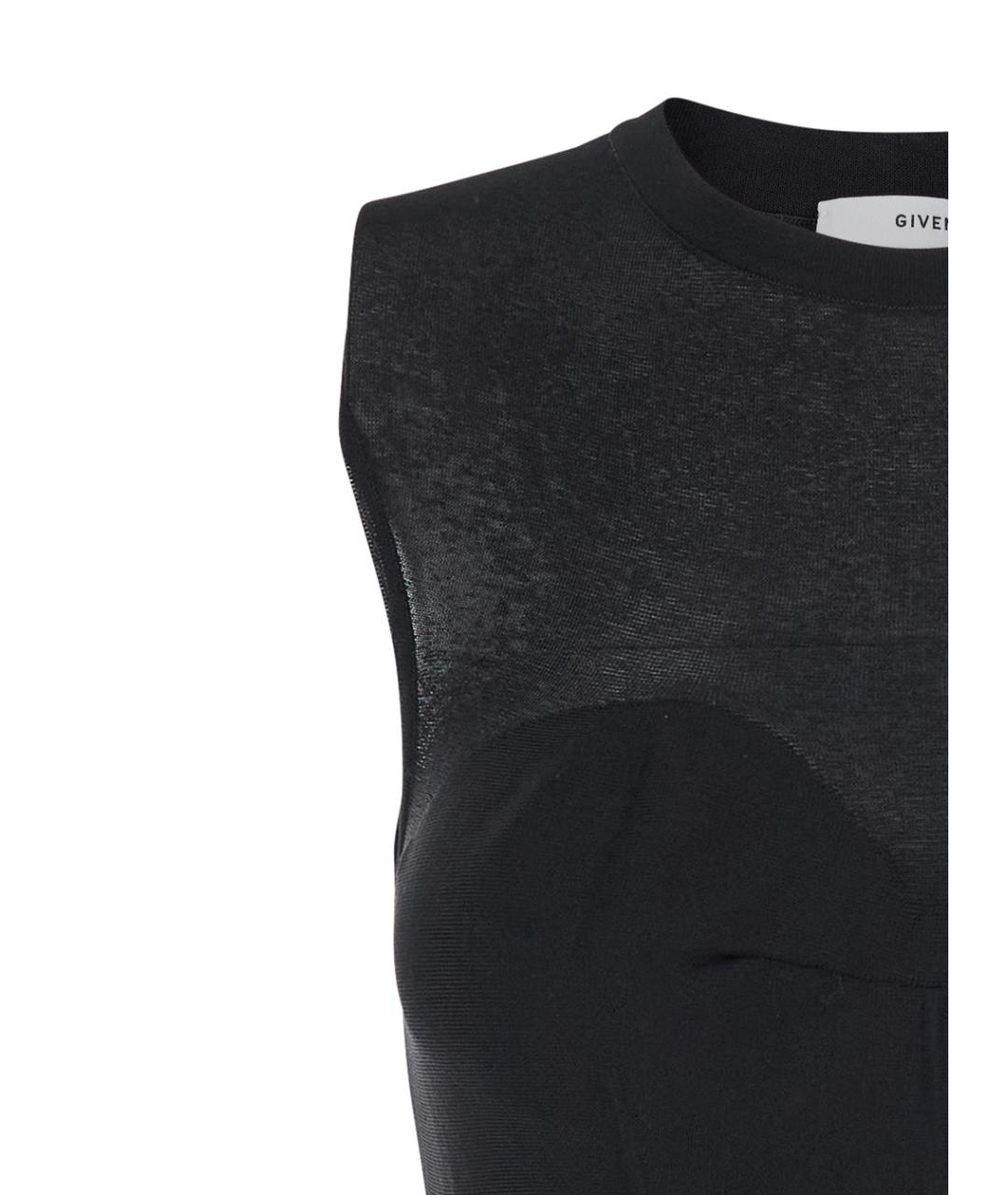 GIVENCHY Черное вискозное коктейльное платье, фото 3