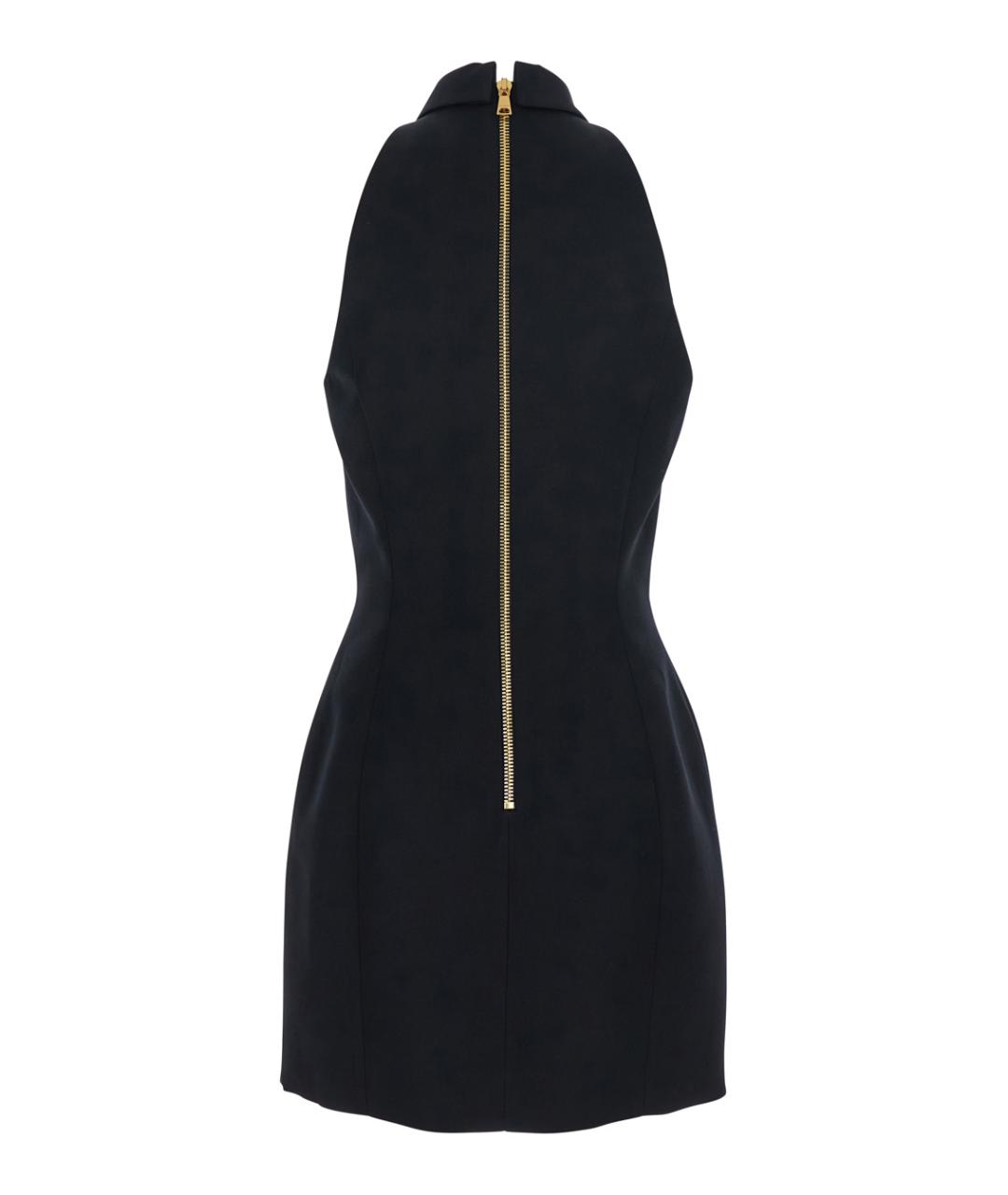 BALMAIN Черное шерстяное повседневное платье, фото 2