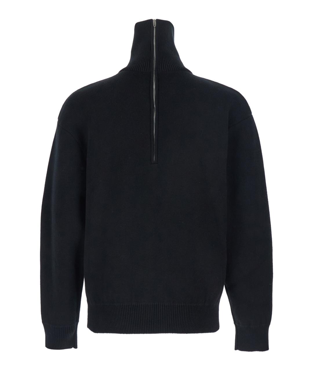 BALENCIAGA Черный хлопковый джемпер / свитер, фото 2