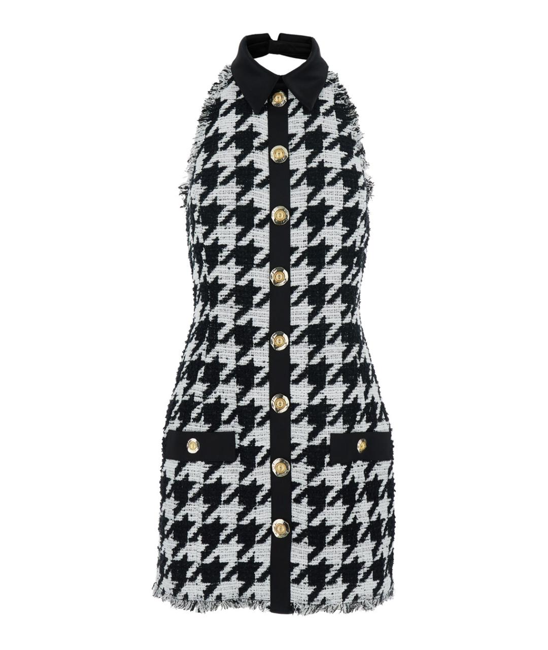 BALMAIN Мульти твидовое повседневное платье, фото 1