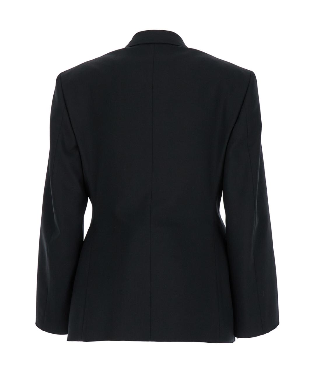 BALENCIAGA Черный шерстяной жакет/пиджак, фото 2