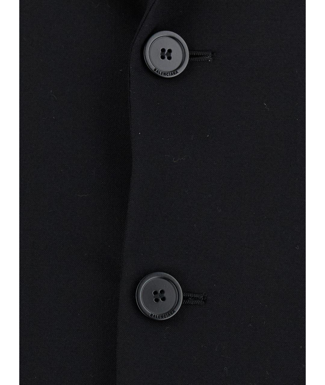 BALENCIAGA Черный шерстяной жакет/пиджак, фото 3