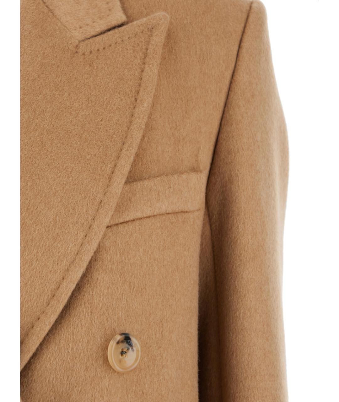 MAX MARA Бежевое шерстяное пальто, фото 3