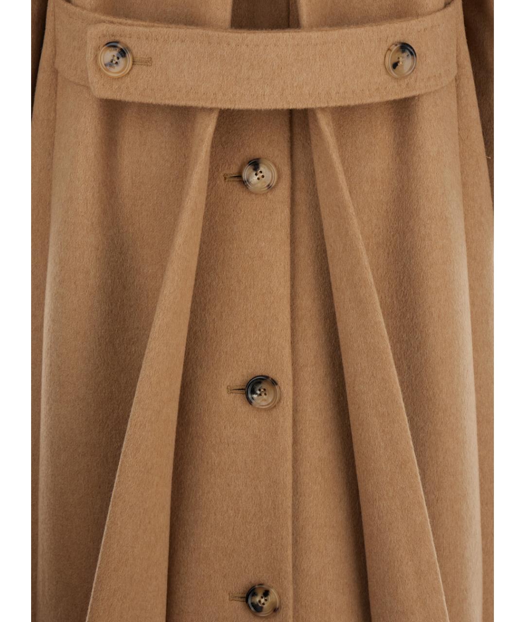 MAX MARA Бежевое шерстяное пальто, фото 4